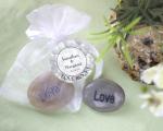 love rocks engraved and polished stone