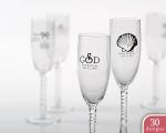 personalized champagne flute choose from many designs