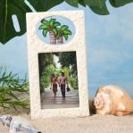 swaying palm tree frames place card holders