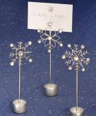 snowflake design place card holders